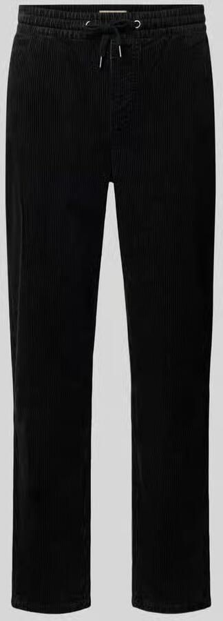 Only & Sons Tapered fit corduroy broek met elastische band model 'LINUS' - Foto 5