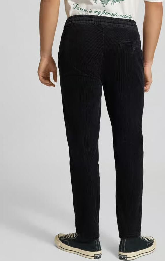 Only & Sons Tapered fit corduroy broek met elastische band model 'LINUS' - Foto 6