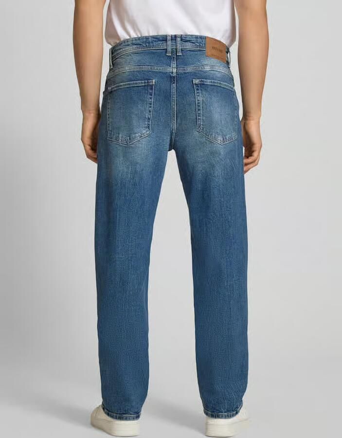 Only & Sons straight fit jeans van katoenmix model 'EDGE PERFORMACE DMB 6' - Foto 5