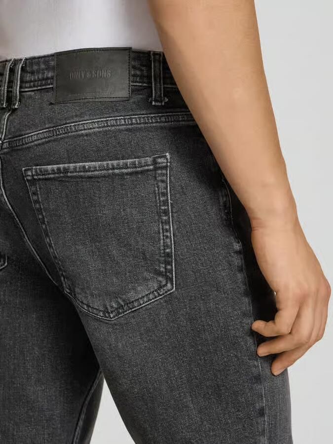 Only & Sons straight fit jeans van katoenmix model 'EDGE PERFORMANCE WB 38' - Foto 3