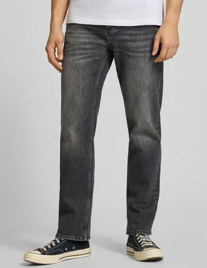 Only & Sons straight fit jeans van katoenmix model 'EDGE PERFORMANCE WB 38' - Foto 6