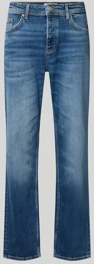 Only & Sons straight fit jeans van katoenmix model 'EDGE PERFORMACE DMB 6' - Foto 5