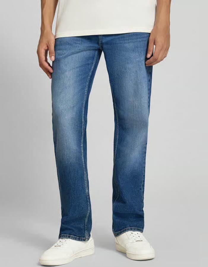 Only & Sons straight fit jeans van katoenmix model 'EDGE PERFORMACE DMB 6' - Foto 7