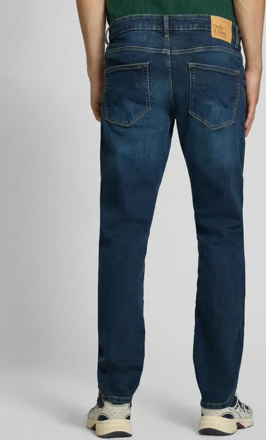 Only & Sons straight fit jeans van katoenmix model 'WEFT' - Foto 6