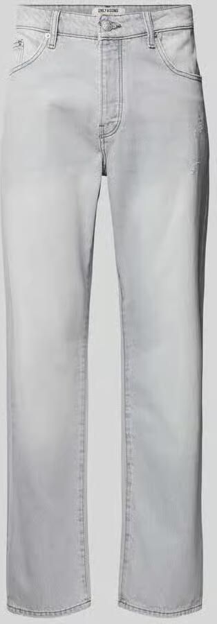 Only & Sons straight fit jeans van pure katoen model 'EDGE' - Foto 2