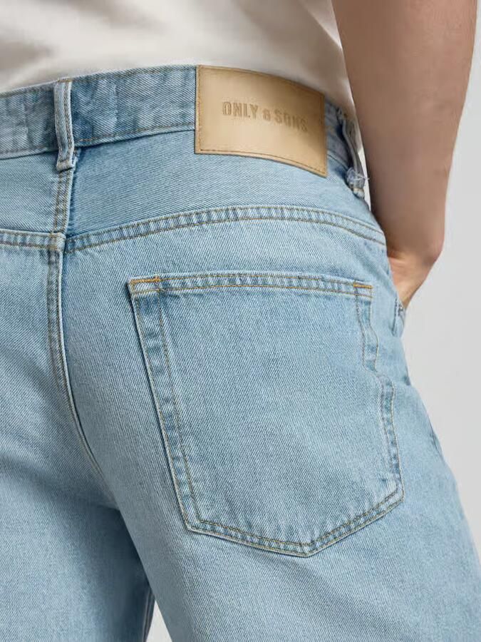 Only & Sons straight leg korte jeans van puur katoen model 'EDGE' - Foto 5