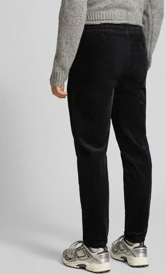 Only & Sons Tapered fit corduroy broek met elastische band model 'LINUS'
