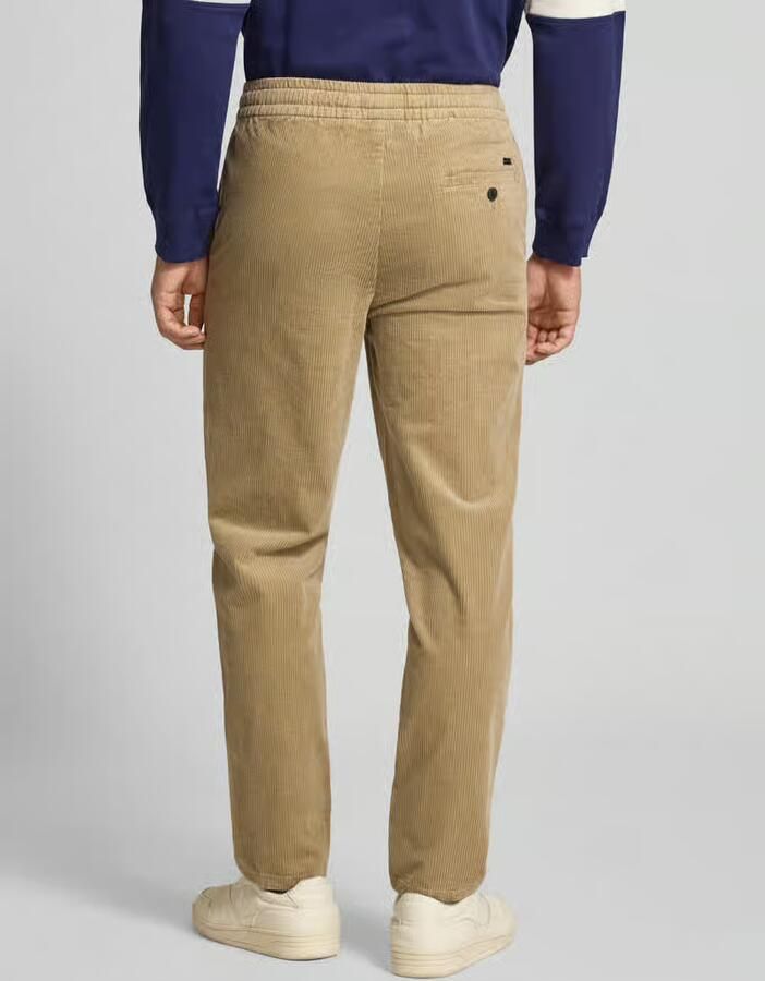 Only & Sons Tapered fit corduroy broek met elastische band model 'LINUS'