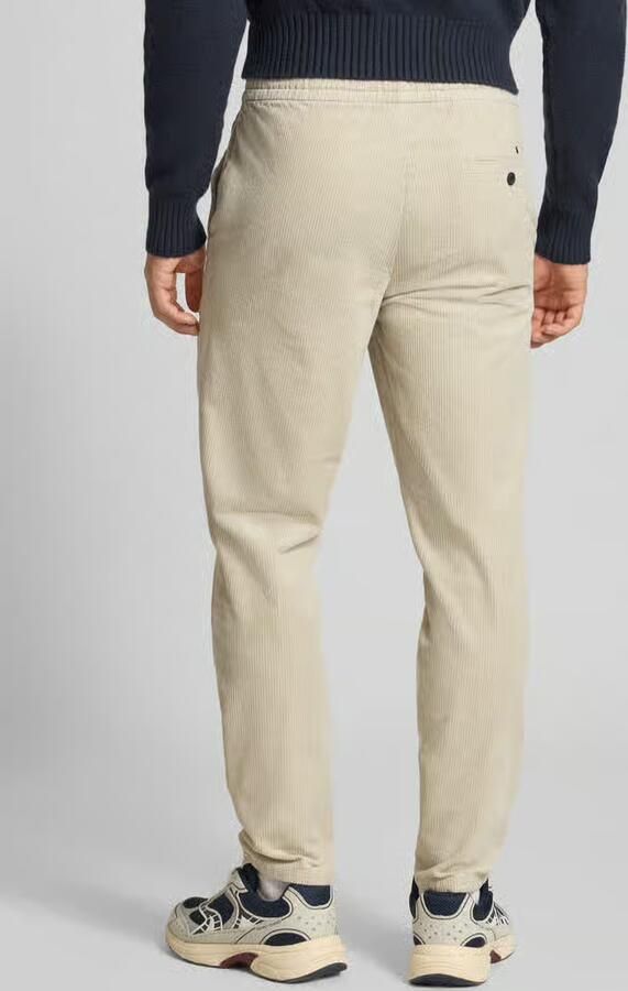 Only & Sons Tapered fit corduroy broek met elastische band model 'LINUS'