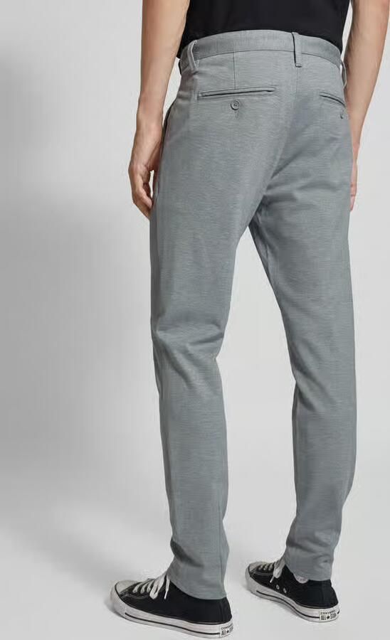 Only & Sons Tapered fit broek met knoop- en ritssluiting model 'MARK' - Foto 4