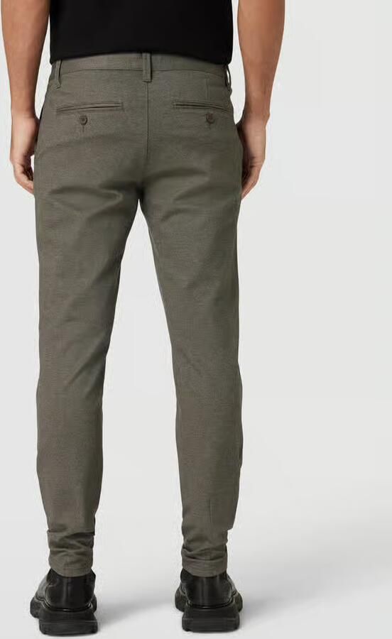 ONLY & SONS gemêleerde tapered fit broek ONSMARK olive night - Foto 3