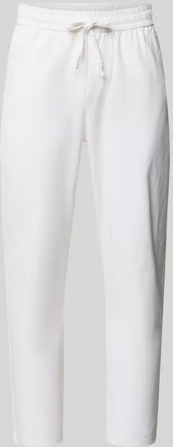 Only & Sons tapered linnenbroek van mix van katoen en linnen model 'LINUS' - Foto 13