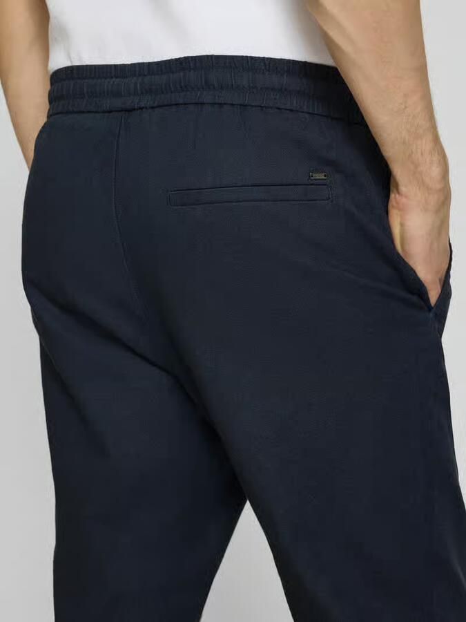 Only & Sons tapered linnenbroek van mix van katoen en linnen model 'LINUS' - Foto 6
