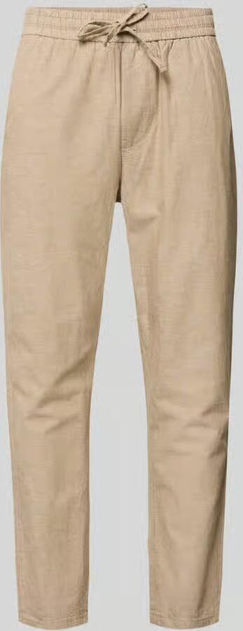 Only & Sons tapered linnenbroek van mix van katoen en linnen model 'LINUS' - Foto 2