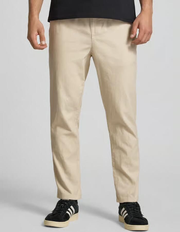 Only & Sons tapered linnenbroek van mix van katoen en linnen model 'LINUS' - Foto 8
