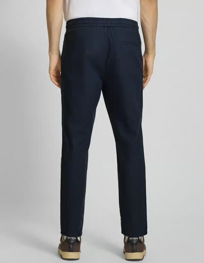 Only & Sons tapered linnenbroek van mix van katoen en linnen model 'LINUS' - Foto 7