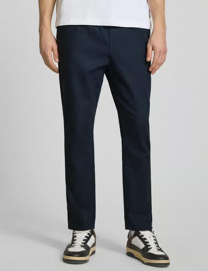 Only & Sons tapered linnenbroek van mix van katoen en linnen model 'LINUS' - Foto 8