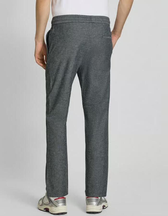 Only & Sons tapered linnenbroek van mix van katoen en linnen model 'LINUS' - Foto 2