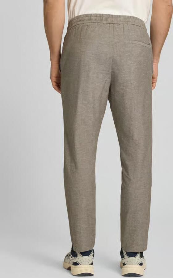 Only & Sons tapered linnenbroek van mix van katoen en linnen model 'LINUS' - Foto 3