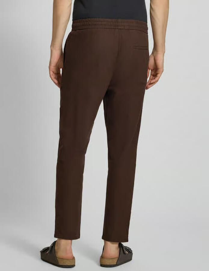 Only & Sons tapered linnenbroek van mix van katoen en linnen model 'LINUS' - Foto 2