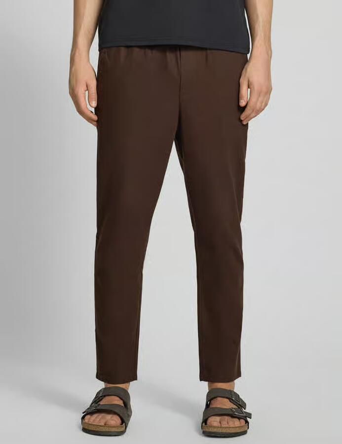 Only & Sons tapered linnenbroek van mix van katoen en linnen model 'LINUS' - Foto 3