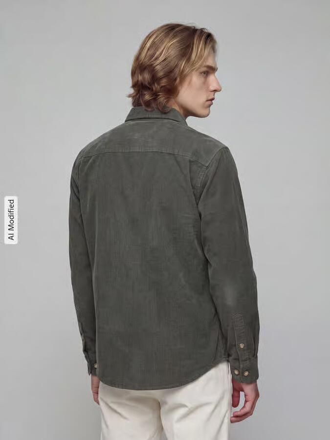 Only & Sons Relaxed fit vrijetijdsoverhemd met structuurmotief model 'ALP' - Foto 3