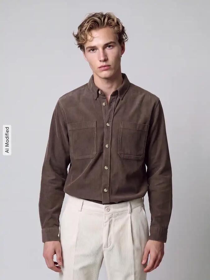 Only & Sons Vrijetijdsoverhemd met borstzakken - Foto 3