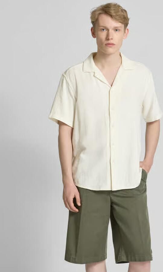 Only & Sons regular fit vrijetijdsoverhemd van mix van viscose en linnen model 'LATHAM' - Foto 6