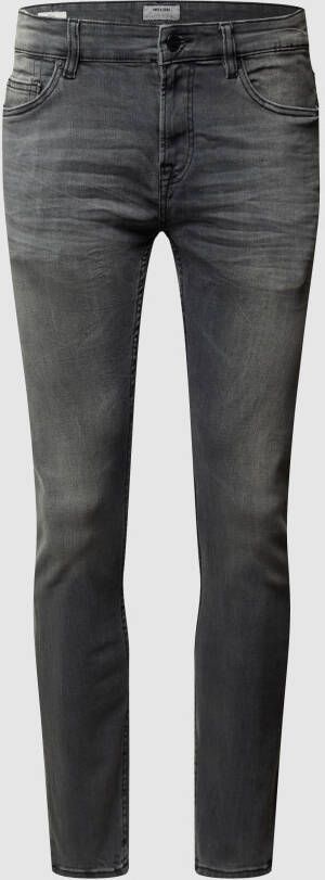 Only & Sons Stone-washed skinny fit jeans
