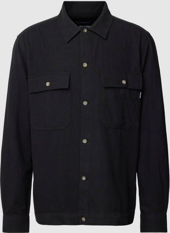 Only & Sons Vrijetijdsoverhemd met klepzakken model 'KENNET'
