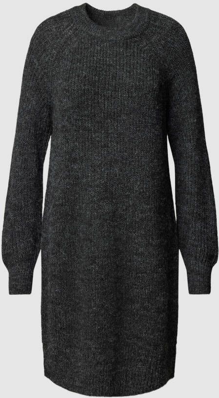 ONLY gemêleerde gebreide jurk ONLVANNES antraciet