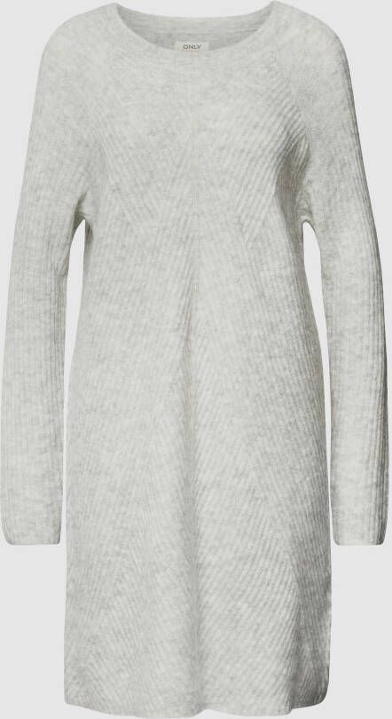 Only Gebreide jurk met ronde hals model 'CAROL'