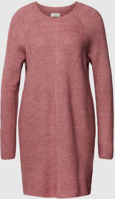 Only Gebreide jurk met ronde hals model 'CAROL' - Foto 6