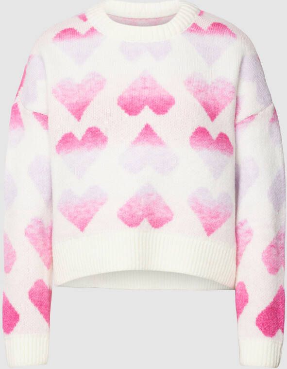 Only Gebreide pullover met all-over motief model 'AIDA'
