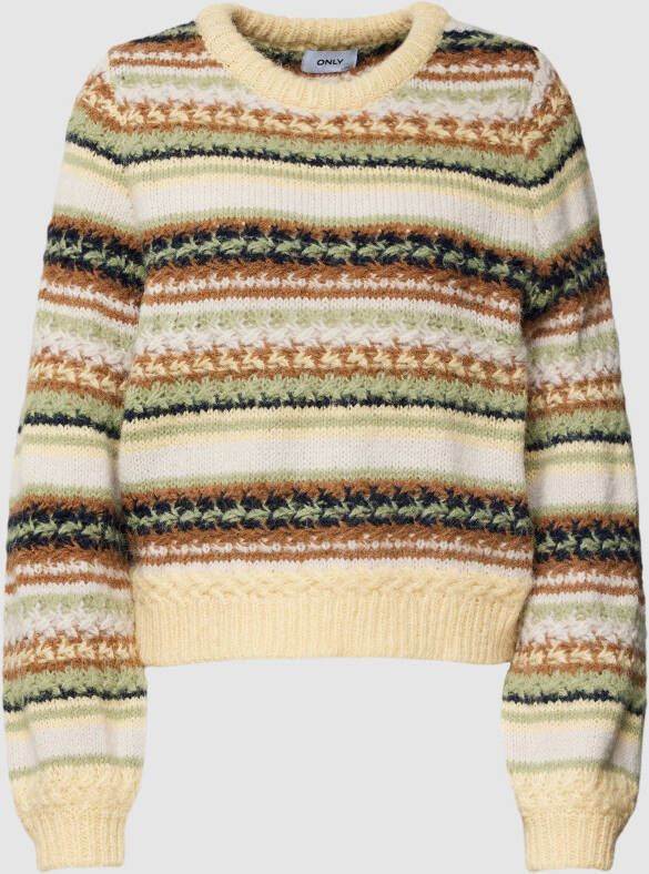 Only Gebreide pullover met all-over motief model 'MABEL'