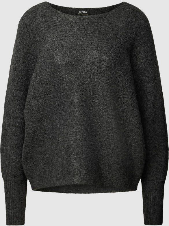 Only Gebreide pullover met boothals model 'DANIELLA'
