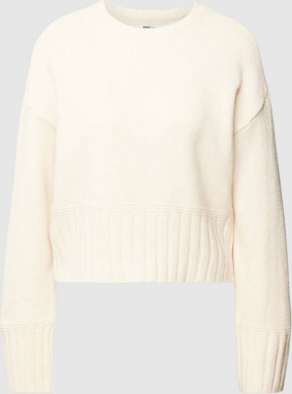 Only Gebreide pullover met extra brede schouders model 'ALLIE'