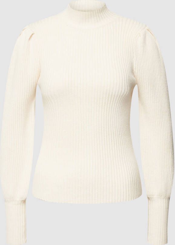 Only Gebreide pullover met opstaande kraag model 'KATIA'