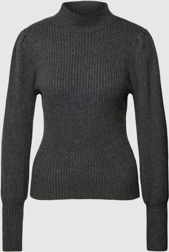 Only Gebreide pullover met opstaande kraag model 'KATIA'