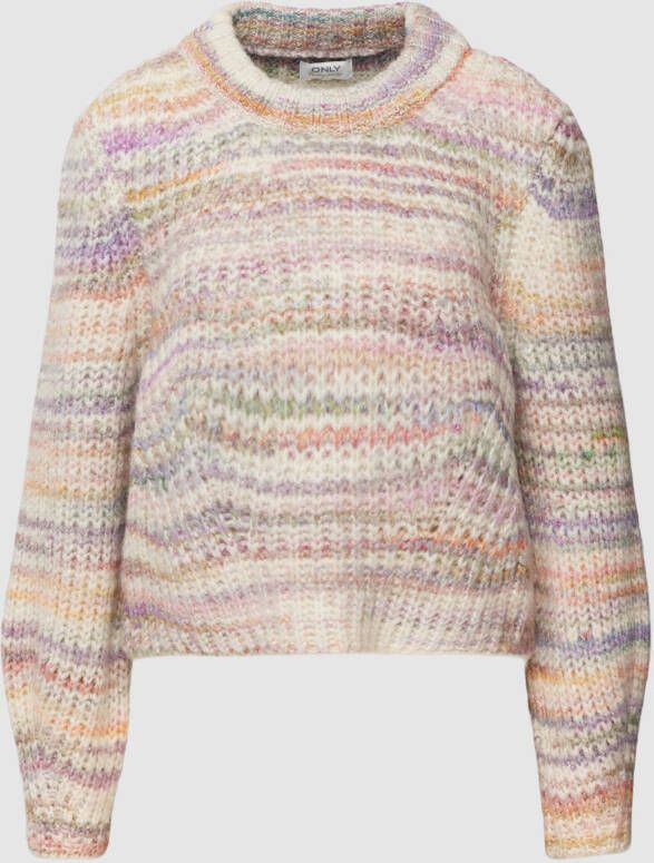 Only Gebreide pullover met ronde hals model 'CARMA'