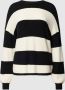 Only Comfort fit gebreide pullover met breed streepmotief en extra brede schouders modell 'ATIA' - Thumbnail 2