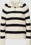 Only Trui met staande kraag ONLLEISE FREYA LS ZIP HIGH NECK KNT NOOS met gestreept patroon - Thumbnail 2