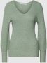 Only Trui met V hals ONLATIA L S V NECKCUFF PULLOVER met ballonmouwen - Thumbnail 2
