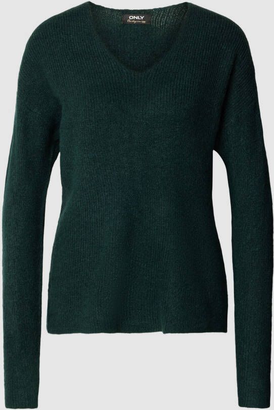 Only Regular fit gebreide pullover met V-hals model 'CAMILLA'