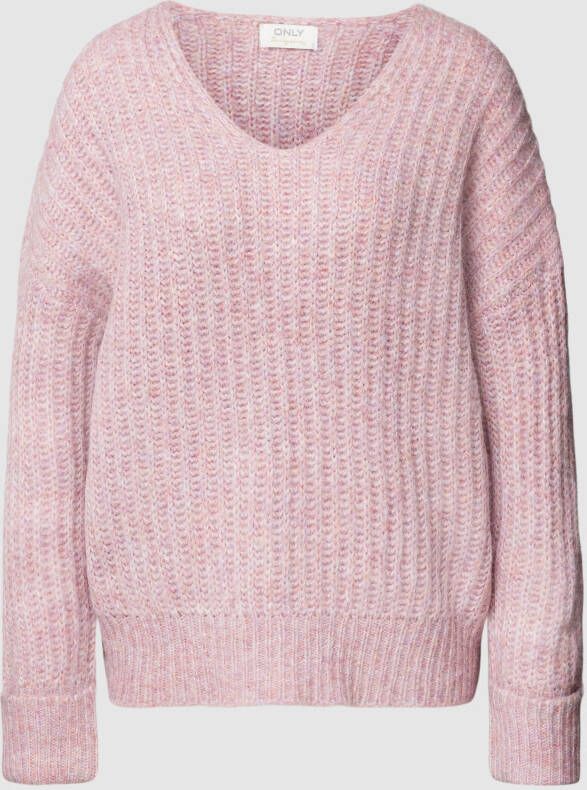 Only Gebreide pullover met vaste mouwomslagen model 'SCALA'
