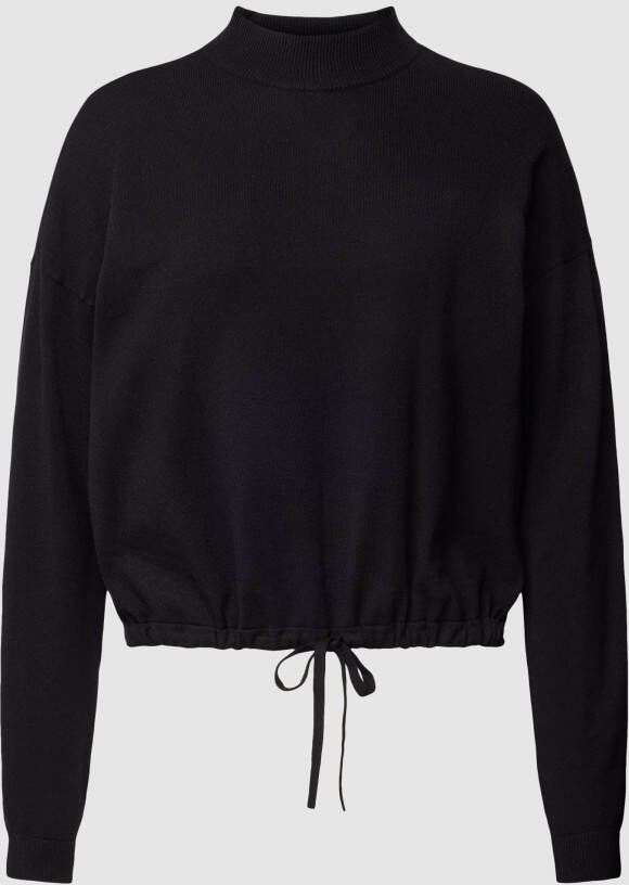 Only Gebreide pullover van viscosemix met tunnelkoord model 'IBI'