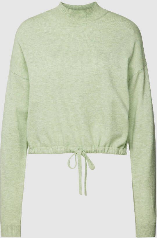Only Gebreide pullover van viscosemix met tunnelkoord model 'IBI'