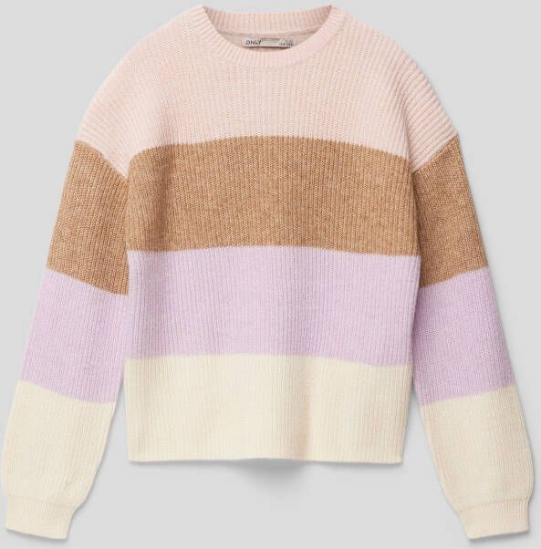 Only Gebreide pullover van viscosemix model 'KONSANDY'