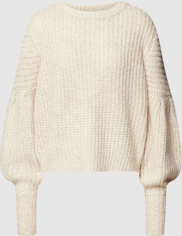 Only Grof gebreide pullover met ballonmouwen model 'SCALA'