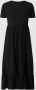 Only Mini-jurk met geribde ronde hals model 'PEPLUM' - Thumbnail 1